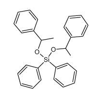 diphenyldi(1-phenylethoxy)silane Structure