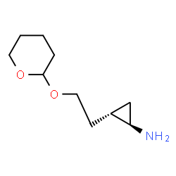 Cyclopropanamine, 2-[2-[(tetrahydro-2H-pyran-2-yl)oxy]ethyl]-, (1R,2S)-rel- (9CI) Structure