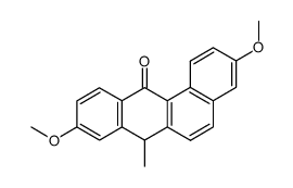 3,9-dimethoxy-7-methylbenz[a]anthr-12-one结构式