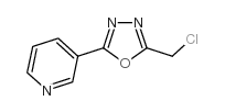 2-氯甲基-5-(吡啶-3-基)-1,3,4-噁二唑结构式