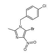 5-bromo-1-(4-chloro-benzyl)-2-methyl-4-nitro-1H-imidazole Structure