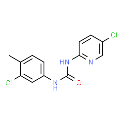 1-(3-chloro-4-methyl-phenyl)-3-(5-chloro-pyridin-2-yl)-urea structure