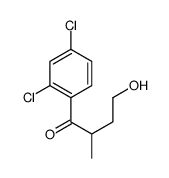 1-(2,4-dichlorophenyl)-4-hydroxy-2-methylbutan-1-one结构式