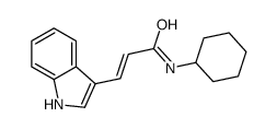(E)-N-cyclohexyl-3-(1H-indol-3-yl)prop-2-enamide Structure