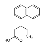 4-amino-3-(1-naphthyl)butanoic acid Structure