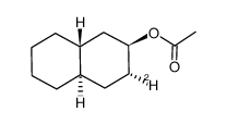 trans,trans-2-decalyl 3α-d acetate Structure