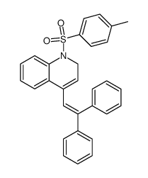 4-(2,2-diphenylvinyl)-1-(p-toluenesulfonyl)-1,2-dihydroquinoline结构式