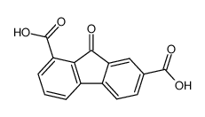 9-oxo-9H-fluorene-1,7-dicarboxylic acid结构式