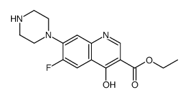 ethyl 6-fluoro-4-hydroxy-7-(piperazin-1-yl)quinoline-3-carboxylate结构式