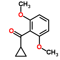 Cyclopropyl(2,6-dimethoxyphenyl)methanone Structure