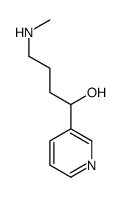 外消旋-4-(甲基氨基)-1-(3-吡啶基)-1-丁醇结构式