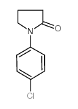 1-(4-Chlorophenyl)-2-pyrrolidinone Structure