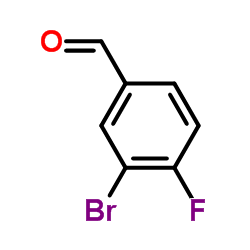 3-溴-4-氟苯甲醛结构式