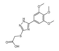 2-[[5-(3,4,5-trimethoxyphenyl)-1H-1,2,4-triazol-3-yl]sulfanyl]acetic acid结构式