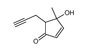 2-propargyl-3-hydroxy-3-methyl-4-cyclopentenone结构式