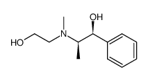 (1RS,2SR)-2-[(2-hydroxy-ethyl)-methyl-amino]-1-phenyl-propan-1-ol结构式