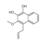 4-allyl-3-methoxy-1,2-naphthalenediol结构式