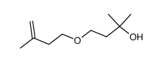 2-methyl-4-((3-methylbut-3-en-1-yl)oxy)butan-2-ol结构式
