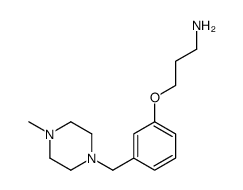 3-[3-[(4-methylpiperazin-1-yl)methyl]phenoxy]propan-1-amine结构式