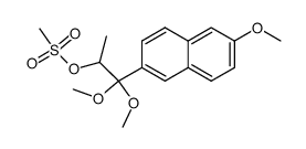 1,1-dimethoxy-1-(6-methoxy-2-naphthyl)prop 2-yl methanesulfonate Structure