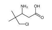 3-amino-5-chloro-4,4-dimethylpentanoic acid Structure