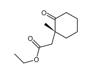 ethyl 2-[(1R)-1-methyl-2-oxocyclohexyl]acetate Structure