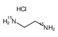 乙二胺-15N2 二盐酸盐结构式