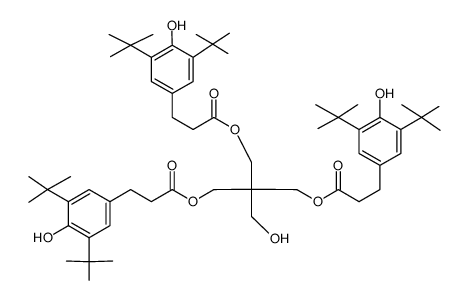 tris[3-(3,5-di-tert-butyl-4-hydroxyphenyl)propanoyloxymethyl](hydroxymethyl)methane Structure