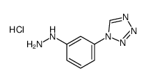 1-(3-肼基苯基)-1H-四唑盐酸盐结构式