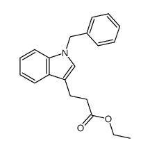 ethyl 3-(1-benzyl-1H-indol-3-yl)propanoate结构式