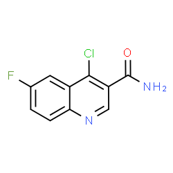 4-chloro-6-fluoroquinoline-3-carboxamide Structure