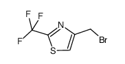 4-(溴甲基)-2-(三氟甲基)噻唑结构式