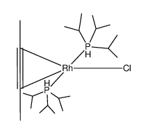 trans-{RhCl(MeCCMe)(P-i-Pr3)2}结构式