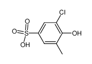 5-chloro-6-hydroxy-toluene-3-sulfonic acid Structure