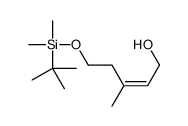 5-[tert-butyl(dimethyl)silyl]oxy-3-methylpent-2-en-1-ol结构式