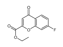 7-氟-4-氧代-4H-色烯-2-羧酸乙酯结构式