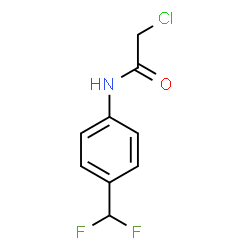ACETAMIDE, 2-CHLORO-N-[4-(DIFLUOROMETHYL)PHENYL]- Structure