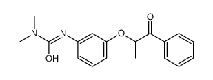 1,1-dimethyl-3-[3-(1-oxo-1-phenylpropan-2-yl)oxyphenyl]urea Structure