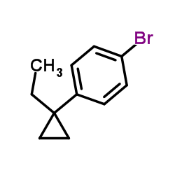 1-bromo-4-(1-ethylcyclopropyl)benzene结构式