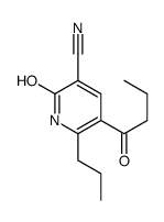 5-butanoyl-2-oxo-6-propyl-1H-pyridine-3-carbonitrile Structure