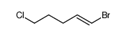 1-bromo-5-chloropent-1-ene Structure