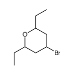 4-bromo-2,6-diethyloxane Structure