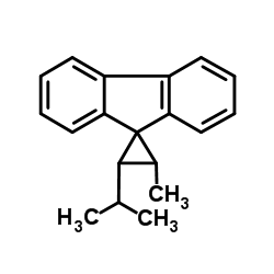 2-Isopropyl-3-methylspiro[cyclopropane-1,9'-fluorene]结构式