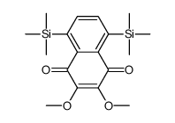 2,3-dimethoxy-5,8-bis(trimethylsilyl)naphthalene-1,4-dione结构式