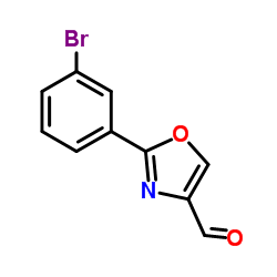 2-(3-Bromophenyl)-1,3-oxazole-4-carbaldehyde Structure