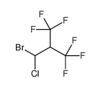 2-[bromo(chloro)methyl]-1,1,1,3,3,3-hexafluoropropane Structure