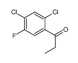 1-(2,4-二氯-5-氟苯基)丙烷-1-酮结构式
