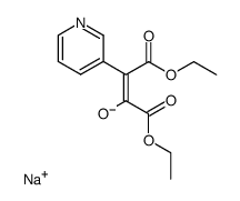 diethyl 2-oxo-3-pyridylsuccinate sodium salt结构式
