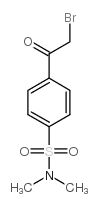 4-溴乙酰基-N,N-二甲基苯磺酰胺结构式