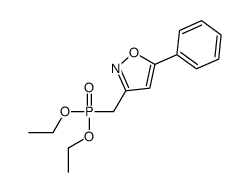 3-(diethoxyphosphorylmethyl)-5-phenyl-1,2-oxazole Structure